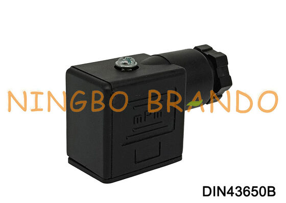 Solenoid Valf Bobini Konnektörü DIN43650 B MPM Siyah DIN 43650 Tip B