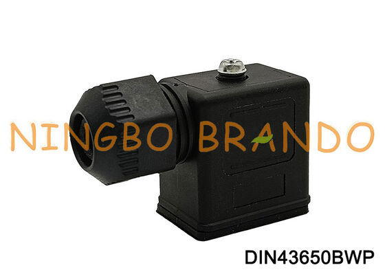 DIN43650B Su Geçirmez Solenoid Valf Bobini Konnektörü IP67 DIN 43650 Form B