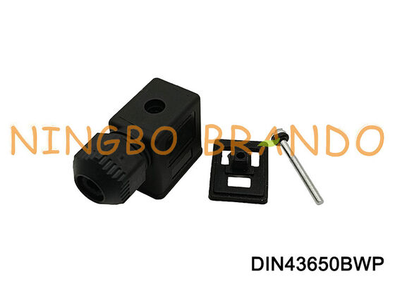 DIN43650B Su Geçirmez Solenoid Valf Bobini Konnektörü IP67 DIN 43650 Form B
