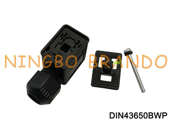 DIN43650B Su Geçirmez Solenoid Valf Bobini Konnektörü IP67 DIN 43650 Form B