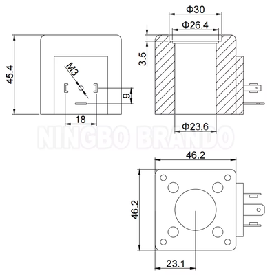 Vickers Tip 02-101726 02-101728 Hidrolik Solenoid Valf Bobini 110VAC 220VAC