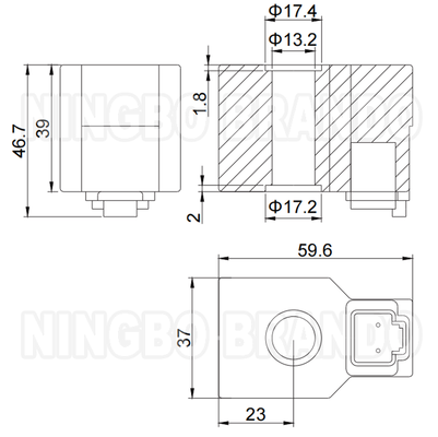 14VDC 27VDC 21W Hyundai R210-5 R220-5 Kazı makinesi için solenoid bobini