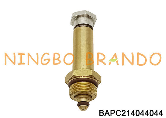 Pirinç Solenoid Valf Armatür 2 Yollu NC Solenoid Piston Borusu ve Demir Çekirdek 14mm OD