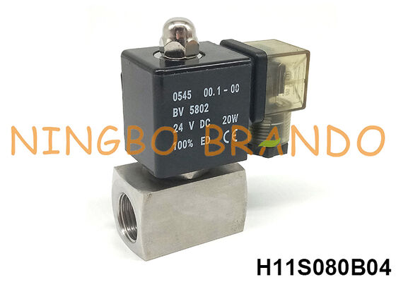 160 bar 1/2'' High Pressure Solenoid Valve 220V 110V 24V 12V 16 MPa