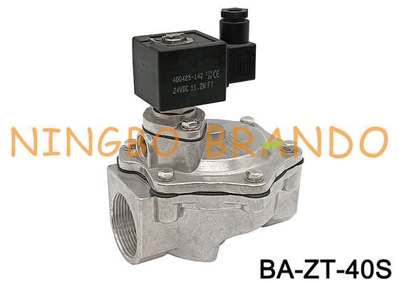 Düz Geçişli Solenoid Darbe Jet Valfı 1.5 İnç DC24V AC110V AC220V