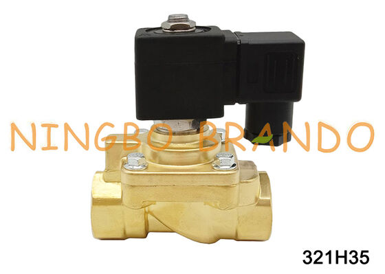 321H35 Parker Tipi Yüksek Basınç Solenoid Valfı 2 Yollu 24VDC Pirinç G1/2 İnç