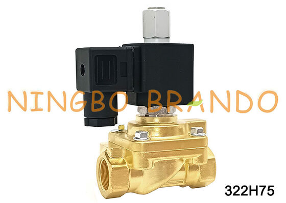 Normalde Açık Solenoid Valf 322H75 G1/2'' 40 bar DC24V AC220V