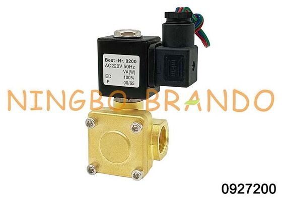 0927 Serisi Solenoid Valf 0927200 1/2' Bakır Normalde Kapalı Valf