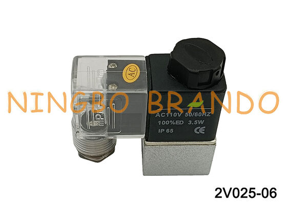 AirTAC Type 2V025-06 2/2 Way Solenoid Valve Direct Acting 12V/24V/110V/220V
