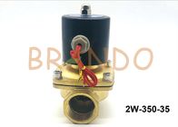 Su Pnömatik Solenoid Valf AC 220V 1.25 inç Konu Bağlantısı 2W-350-35