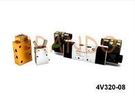 Çift Etkili Pnömatik Silindirler için DC / AC 1/4 &amp;#39;&amp;#39; Solenoid Pnömatik Valf