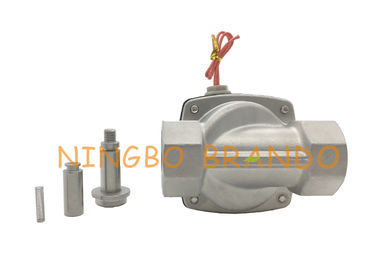 2/2 Yollu NC 2S350-35 G1-1 / 4 Inç Paslanmaz Çelik Alüminyum Gövde Elektrikli Solenoid Vana Su Hava Buhar Için