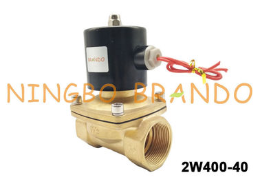 1-1 / 2 &quot;UNI-D Tipi UW-40 2W400-40 Pirinç Akış Kontrol Solenoid Vana Su Gaz Yağı Için