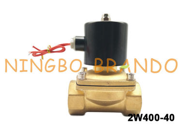 1-1 / 2 &quot;UNI-D Tipi UW-40 2W400-40 Pirinç Akış Kontrol Solenoid Vana Su Gaz Yağı Için