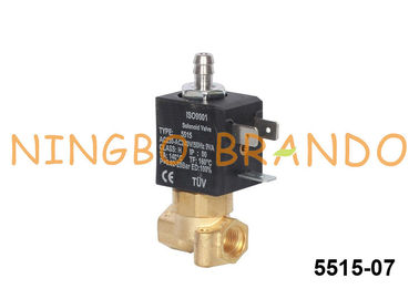 5515 Ceme Tip 3 Yollu Kahve Makinesi Pirinç Solenoid Valf Normalde Kapalı 230v 24v