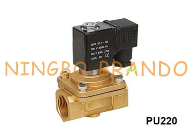 Shako Tip Pirinç Solenoid Valf Su İçin 1/8 `` PU220-01 1/4 '' PU220-02 220V AC 24V DC