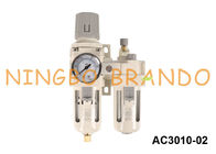 AC3010-02 SMC Tipi FRL Hava Filtresi Regülatörü Yağlayıcı Kombinasyonu