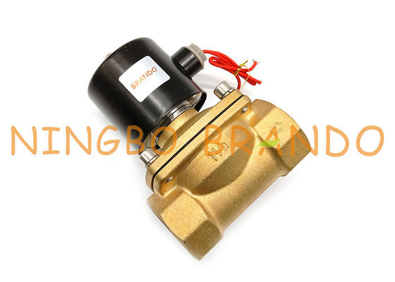 1-1 / 2 '' İnç Dişli UW-40 2W400-40 2/2 Yollu NC Pirinç Solenoid Valf