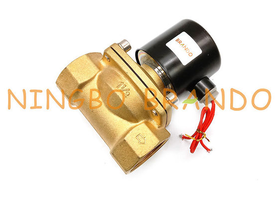 1-1 / 2 '' İnç Dişli UW-40 2W400-40 2/2 Yollu NC Pirinç Solenoid Valf