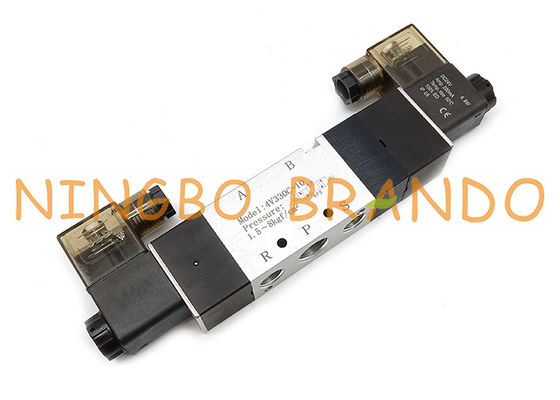 4V330C-10 3/8 İnç 5/3 Yollu Kapalı Merkez Pnömatik Solenoid Valf
