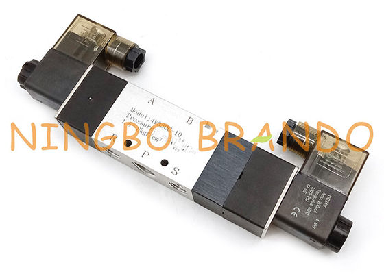 4V330C-10 3/8 İnç 5/3 Yollu Kapalı Merkez Pnömatik Solenoid Valf