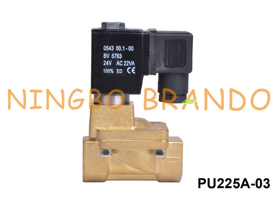 PU225A-03 Shako Tip 3/8'' Pirinç Solenoid Valf 24VDC 110VAC 220VAC