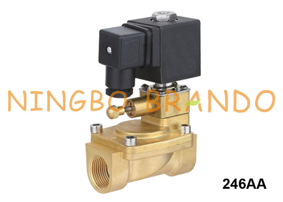 Yangın Söndürme Sistemi Su Pirinç Solenoid Valf Manuel Geçersiz Kılma 24V 220V