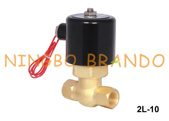 2L-10 3/8'' Buhar Pirinç Solenoid Valf 2 Yollu Normalde Kapalı 24V 220V