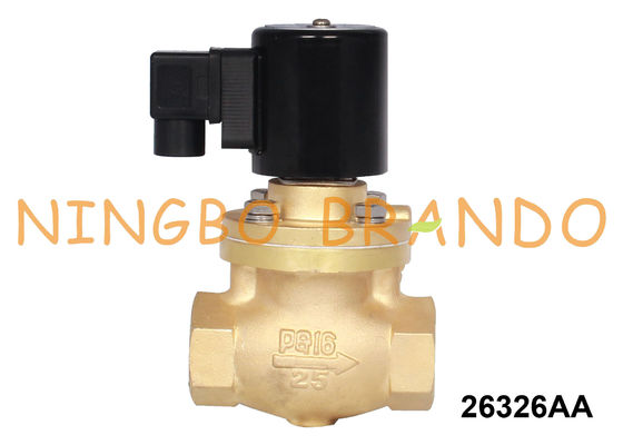 1 İnç Buhar ve Sıcak Su Pirinç Solenoid Valf 24VDC 220VAC