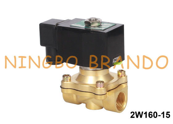 1/2 İnç 2 Yollu Normalde Kapalı Su Pirinç Solenoid Valf 24V 220V