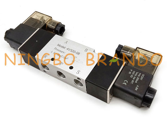 Airtac Tip 4V320-08 1/4'' 5/2 Yollu Çift Solenoid Pnömatik Valf