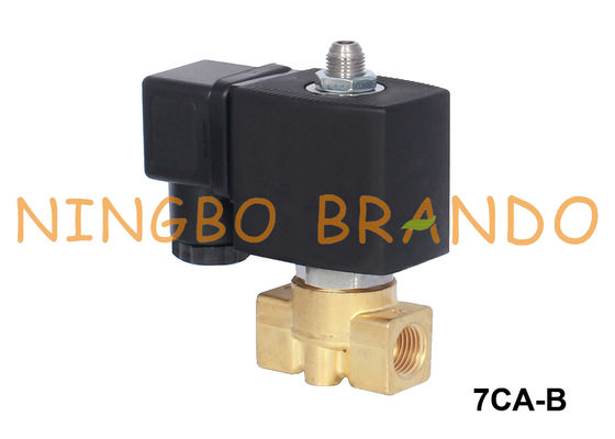 Su Hava için 3/2 Yollu Pirinç Solenoid Valf 1/8'' 1/4'' 12V 24V 110V 220V