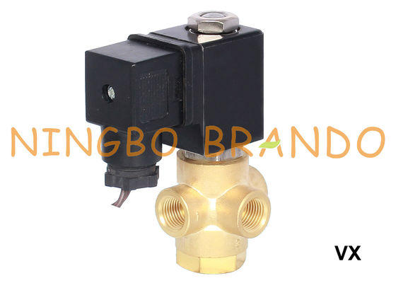 3 Yollu Pirinç Solenoid Valf Normalde Kapalı 1/8'' 1/4'' 12V 24V 110V 220V
