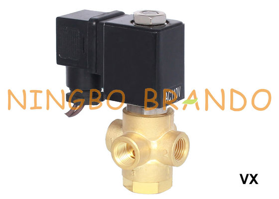 1/8'' 1/4'' 3 Yollu Pirinç Solenoid Valf Normalde Açık 12V 24V 110V 220V