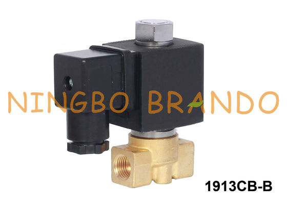 2 Yollu Normalde Açık Pirinç Solenoid Valf Su Hava 1/4'' 24VDC 220VAC