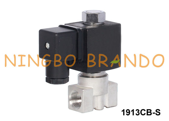 2 Yollu Normalde Açık Paslanmaz Çelik Solenoid Valf Su Hava 1/8'' 24V 220V