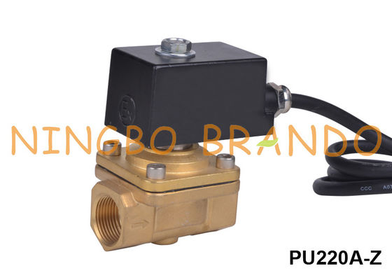 Patlama Korumalı 2/2 Yollu Pirinç Solenoid Valf PU220 24V DC 110V 220V AC