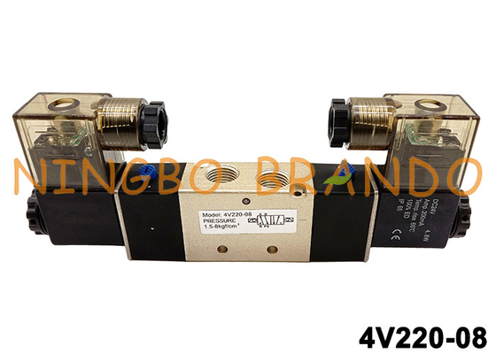 4V220-08 Airtac Tip 1/4'' Pnömatik Solenoid Valf DC24V DC24V
