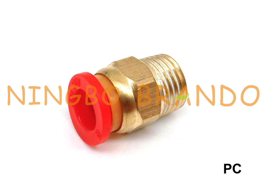 PC Erkek Pnömatik Hortum Bağlantısında Düz İtmeli 1/8&quot; 1/4&quot; 3/8&quot; 1/2&quot; M5 M6