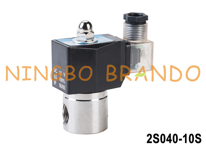 2S040-10 3/8'' Su Hava Yağ Paslanmaz Çelik Solenoid Valf 12V 24V 110V 220V
