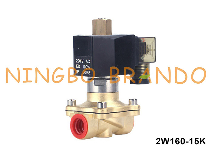1/2' Normalde Açık Bakır Solenoid Valf Su Hava Gaz Sıvısı 24VDC 220VAC