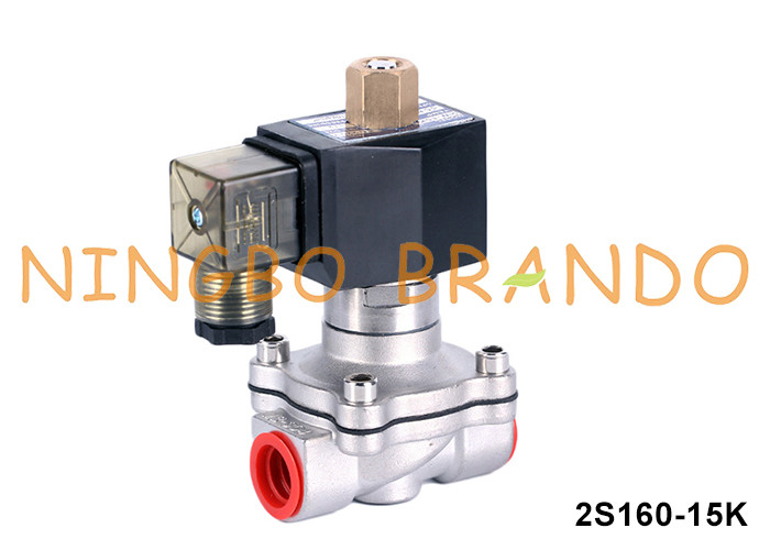 1/2'' 2 Way Normalde Açık Su Paslanmaz Çelik Solenoid Valf 220V 110V 24V 12V