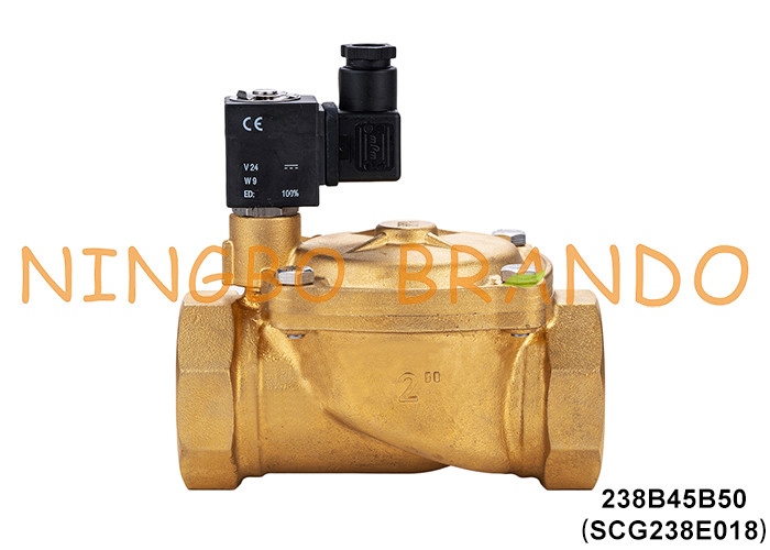 SCG238E018 2'' ASCO Tipi Bakır Solenoid Valf 2 Yolu NC 220V 110V 24V