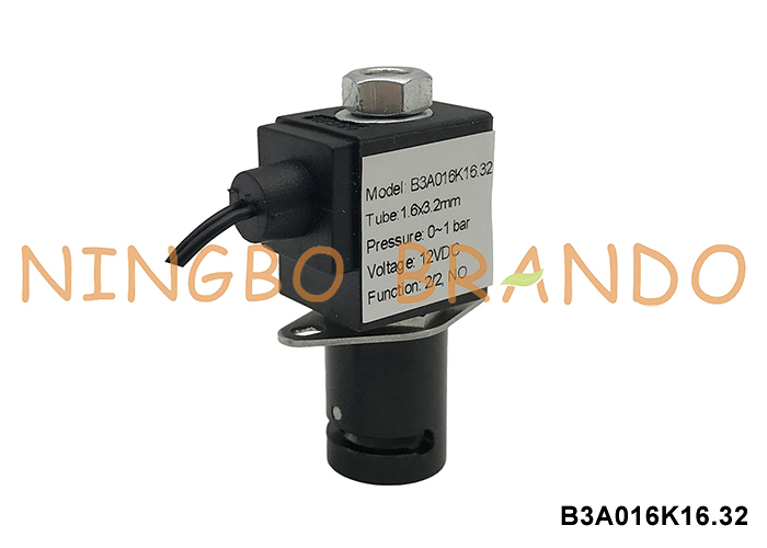 Normalde Açık Solenoid Sıkıştırmalı Vana 3,2mm Tüp Sıkma 12V 24V 110V 220V