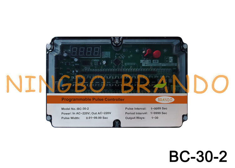 220VAC İçeri 220VAC Dışarı 30 Satır Toz toplayıcı için Pulse Valve Timer Kontrolörü