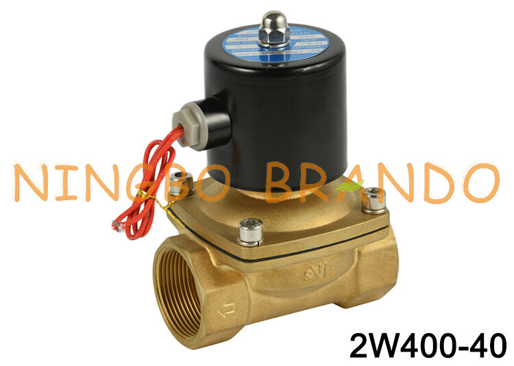 2W400-40 1-1/2'' 2/2 Yollu Normalde Kapalı Su Solenoid Valf 24VDC