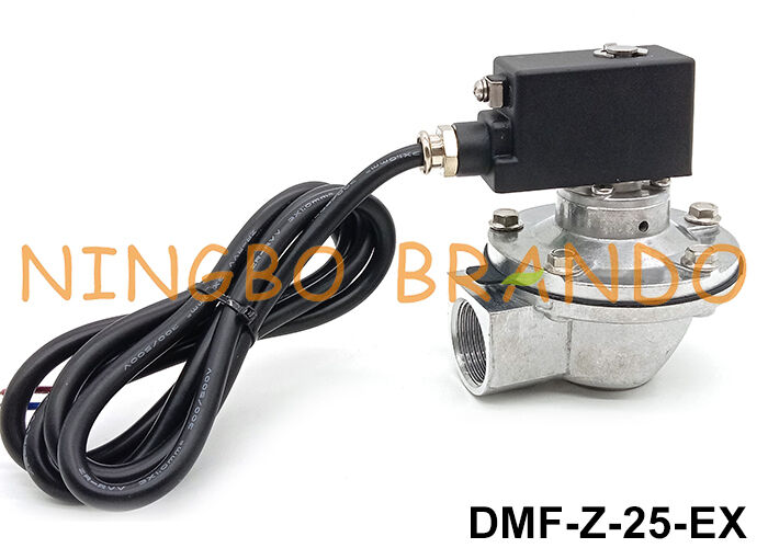 BFEC 1'' DMF-Z-25 Exproof Coil 24V 220V ile Sağ Köşeli Pulse Jet Valve