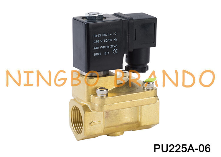 SHAKO Tipi Pirinç vana PU225A-06 2/2 Normalde Kapalı Solenoid Valf PU225A Serisi