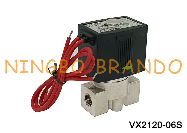 SMC Tip Vx2120 1/4'' 2/2 Yollu Paslanmaz Çelik Solenoid Valf 220V 24V