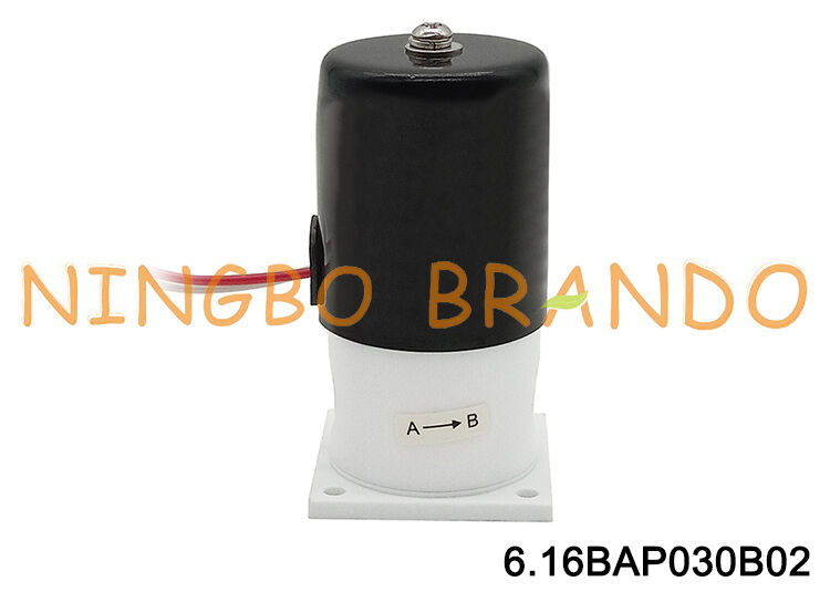 Asit Alkali Korozyon Direnci İzolasyonu için 1/4 '' PTFE Solenoid Valf